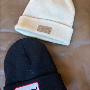 Grunt Style Cream and Black kimes ranch Beanie Set